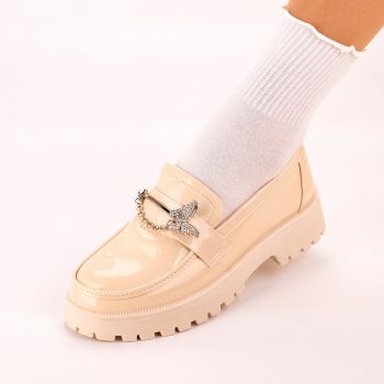 Pantofi Casual Dama Crem Miraposa