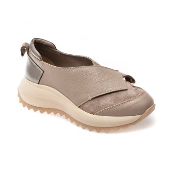 Pantofi casual EPICA gri, 2267916, din piele naturala