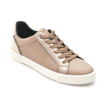 Pantofi casual GEOX bej, D466HC, din piele ecologica