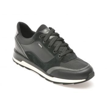 Pantofi casual GEOX negri, D36LYB, din piele naturala