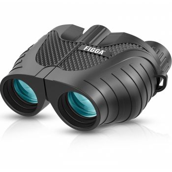 Binoclu 15 x 25 FiGGA Lentile Premium Prism BAK4, Vedere Nocturna, Rezistent La Apa, Pentru Adulti Si Copii, Putere Mare De Focalizare Pentru Observarea Pasarilor, Vanatoare, Calatorii, Turism, Negr