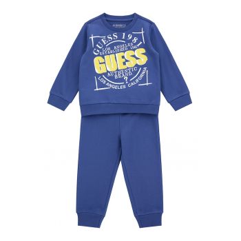 GUESS - Bluza si pantaloni de trening cu logo