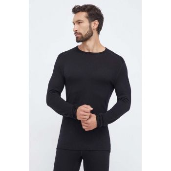 Icebreaker longsleeve funcțional 260 Tech culoarea negru