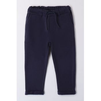 Pantaloni de trening uni de bumbac