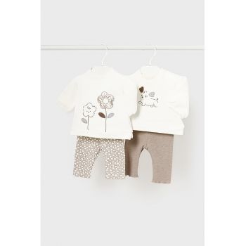 Set de bluza cu imprimeu si pantaloni - 4 piese