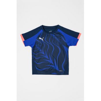 Tricou cu imprimeu si decolteu rotund - pentru fotbal