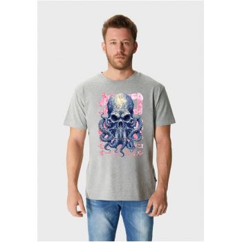 Tricou lejer de bumbac cu imprimeu