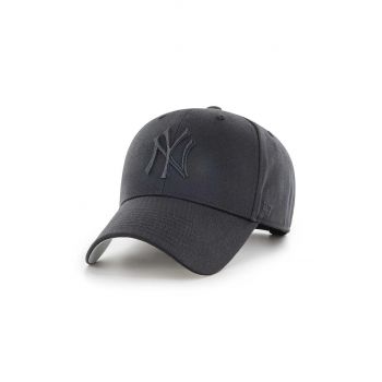 47 brand sapca MLB New York Yankees culoarea negru, cu imprimeu, B-RAC17CTP-BKA