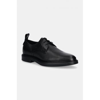 BOSS pantofi de piele Larry barbati, culoarea negru, 50529144