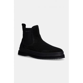 Gant botine din piele intoarsa Blistown barbati, culoarea negru, 29653736 G00