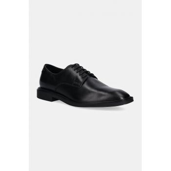 HUGO pantofi de piele Gryff barbati, culoarea negru, 50529049