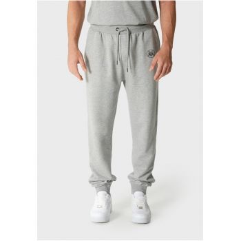 Pantaloni de trening relaxed fit din bumbac cu detaliu logo 173361