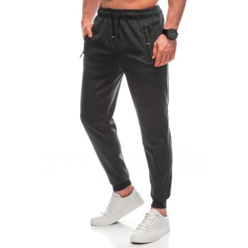 Pantaloni uni de trening cu buzunare laterale