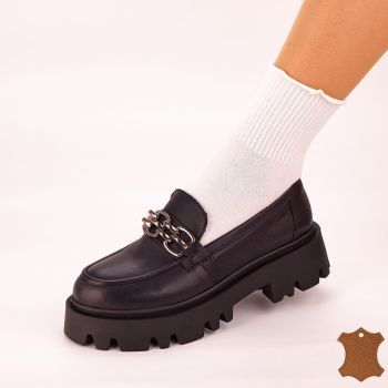 Pantofi Casual Dama Negri Piele Naturala Pantas