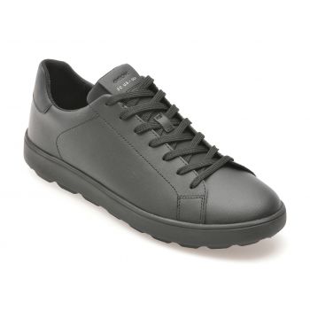 Pantofi casual GEOX negri, U45GPA, din piele naturala