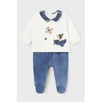 Set de bluza si pantaloni cu botosei - 2 piese