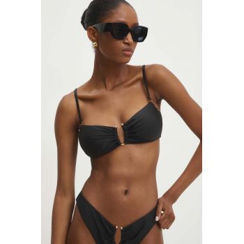 Answear Lab sutien de baie culoarea negru, cupa usor rigidizata