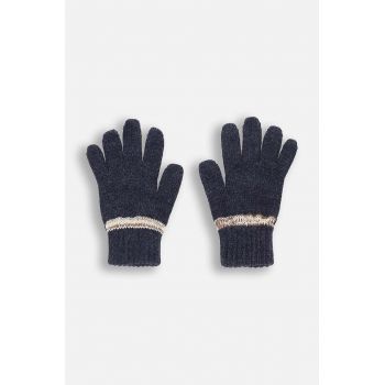 Coccodrillo manusi copii culoarea albastru marin, ACCESSORIES WINTER BOY