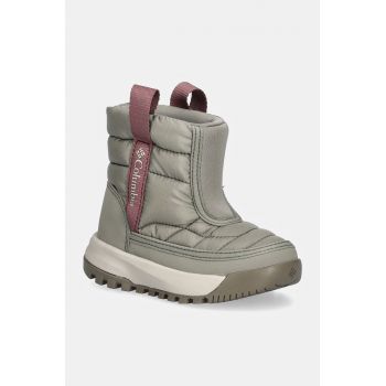 Columbia cizme de iarna copii SNOWTROT MID culoarea gri, 2078912