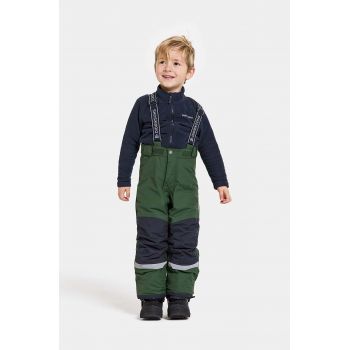 Didriksons pantaloni de schi pentru copii IDRE KIDS PANTS culoarea verde