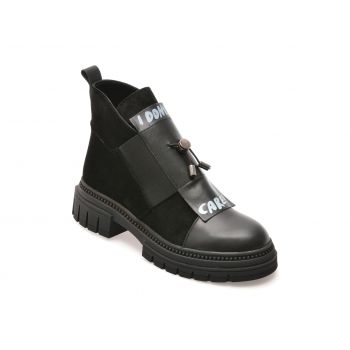 Ghete casual GRYXX negre, 477958, din piele intoarsa