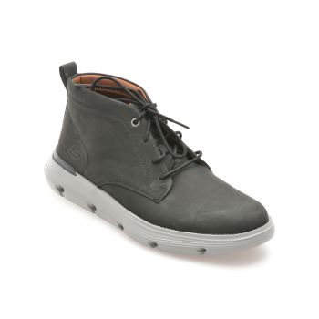 Ghete casual SKECHERS negre, 204903, din piele naturala