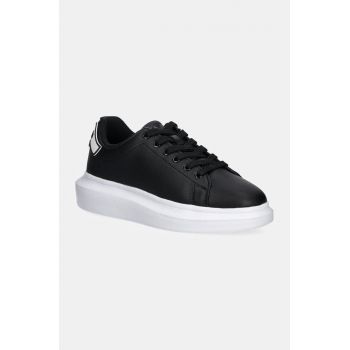 Just Cavalli sneakers din piele culoarea negru, 77RA3SB2