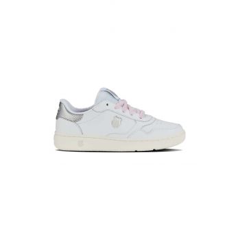 K-Swiss sneakers din piele SLAMMSHIELD II culoarea alb, 94312.147.M