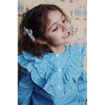 Konges Sløjd bluza de bumbac pentru copii KIM FRILL BLOUSE GOTS modelator, KS101546