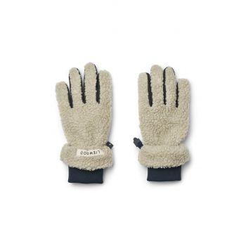 Liewood manusi copii Demi Pile Gloves culoarea bej, LW19206