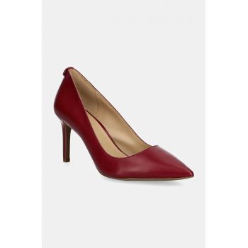 MICHAEL Michael Kors stilettos de piele Alina culoarea bordo, 40F2HNMP2L.609