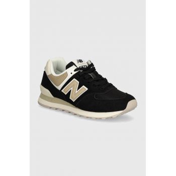 New Balance sneakers 574 culoarea negru, WL574DK2