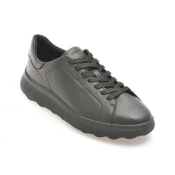 Pantofi casual GEOX negri, U45FUA, din piele naturala