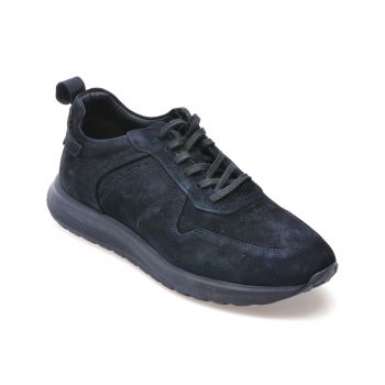 Pantofi casual GRYXX bleumarin, M7528, din piele intoarsa