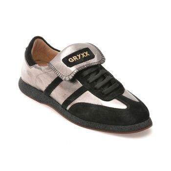 Pantofi casual GRYXX negri, 4221347, din piele naturala