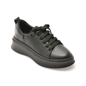 Pantofi casual GRYXX negri, 5091705, din piele naturala