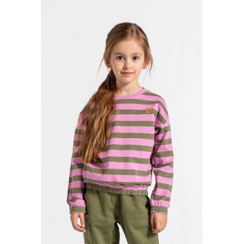 Coccodrillo bluza copii culoarea roz, modelator, MYSTIC NATURE GIRL KIDS