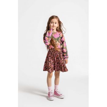 Coccodrillo fusta fete culoarea alb, mini, evazati, MYSTIC NATURE GIRL KIDS