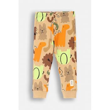 Coccodrillo leggins copii culoarea bej, modelator, SMILE BOY NEWBORN