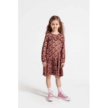 Coccodrillo rochie fete culoarea alb, mini, evazati, MYSTIC NATURE GIRL KIDS