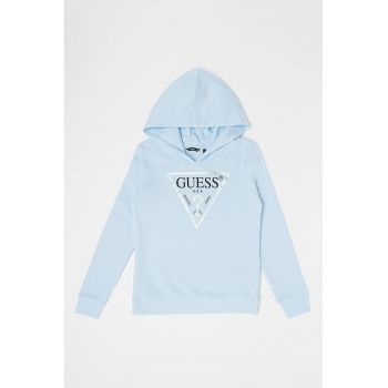 GUESS - Hanorac de bumbac cu imprimeu logo