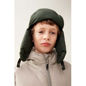 Liewood caciula copii Tori Puffer Hat culoarea verde, LW19471 de firma originala