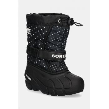 Sorel cizme de iarna copii CHILDRENS FLURRY BO culoarea negru, 2114092