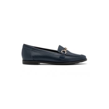 Pantofi loafer de piele cu detalii lant