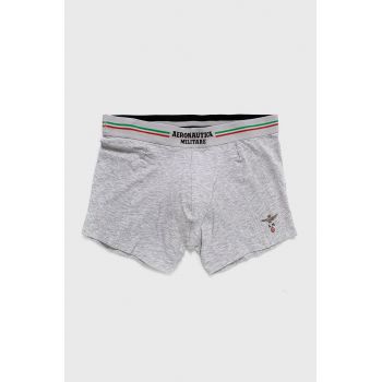 Aeronautica Militare Boxeri (2-pack) bărbați, culoarea gri