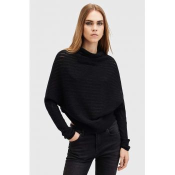 AllSaints pulover de lana RIDLEY LADDER culoarea negru, light, W020KB