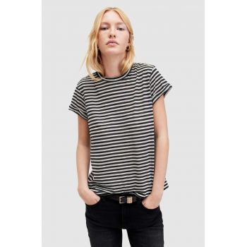 AllSaints tricou ANNA STRIPE TEE culoarea alb, WM228Z