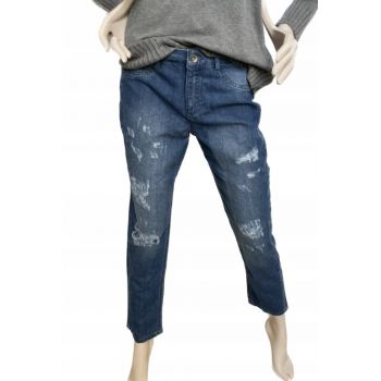 Blugi skinny cu talie inalta, albastru, dama, Calzedonia