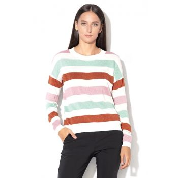 Pulover cu model dungi cu slipici, multicolor, dama, Tom Tailor la reducere