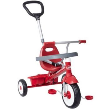 Tricicleta Radio Flyer 3-in-1 Stroll N Trike, Rosu, 1.5 - 5 Ani